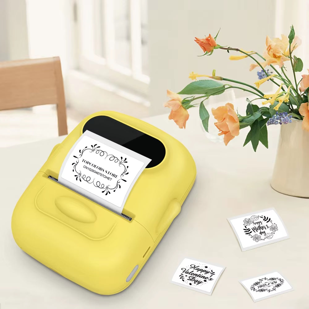 Portable Mini Printer P50 Thermal Adhesive Label Printer without Ink Bluetooth Sticker Printer Barcode Price Tag Label Maker