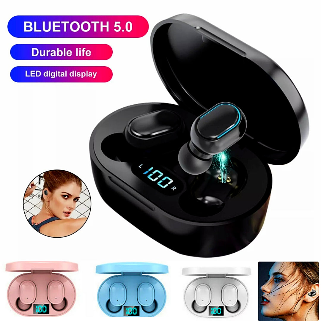 TWS Wireless Bluetooth Earbuds Waterproof Bluetooth Headset Noise Cancelling