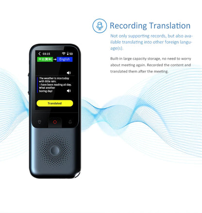 2024 New T11 Portable Audio Translator 138 Language Smart Translator Offline in Real Time Smart Voice AI Voice Photo Translator