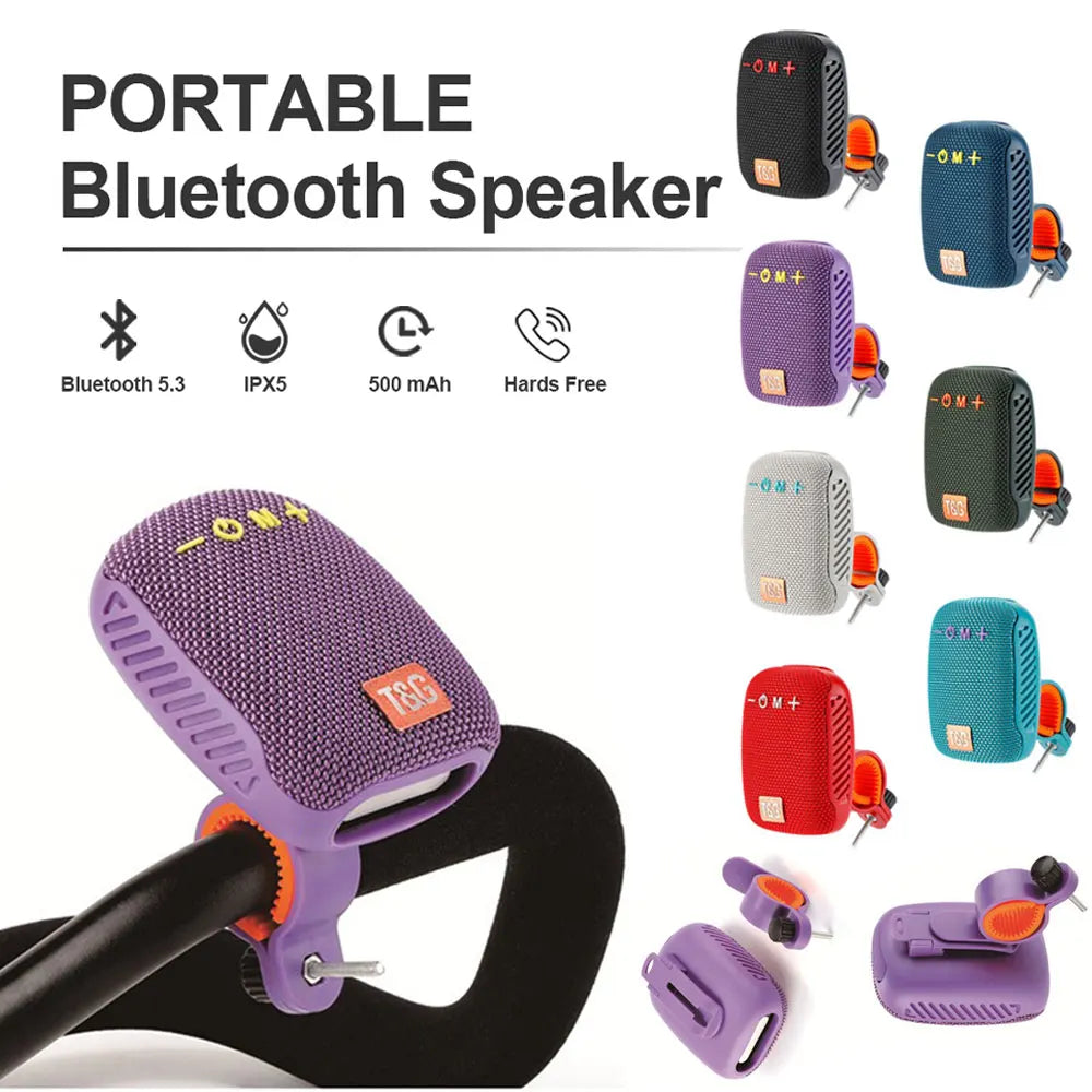 TG392 Outdoor Bicycle Bluetooth Speaker Portable Wireless Sound Box Rechargeable Handlebar Speaker Waterproof Bluetooth Speaker